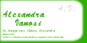 alexandra vamosi business card